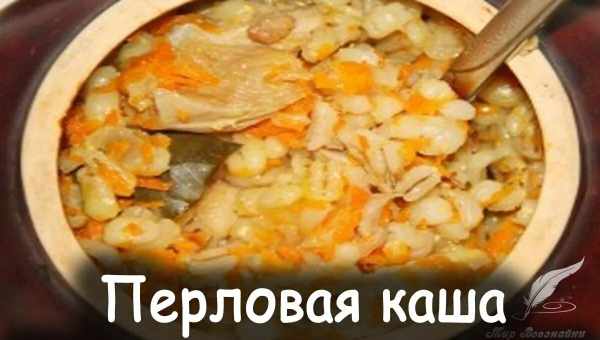 Перловка с мясом в горшочке