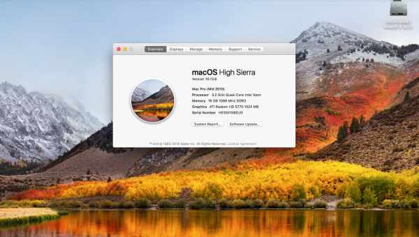 Как исправить баг, связанный с общими файлами в macOS High Sierra 10.13.1